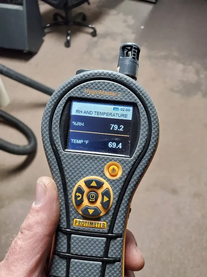 Moisture meter humidity assessment for Fire & Smoke Damage Restoration in Miami